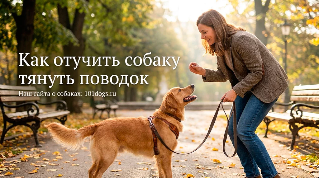 Как отучить собаку тянуть поводок