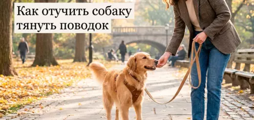 Как отучить собаку тянуть поводок