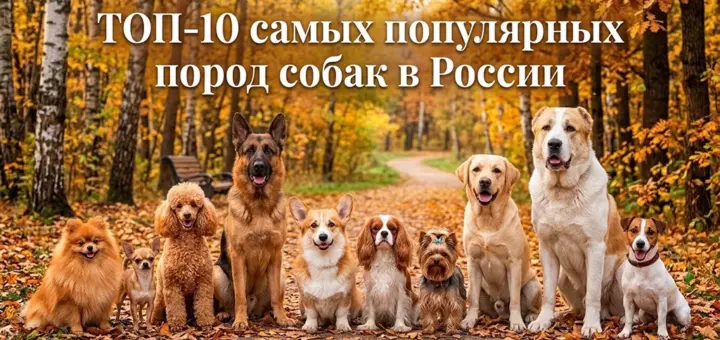 ТОП-10 самых популярных пород собак в России
