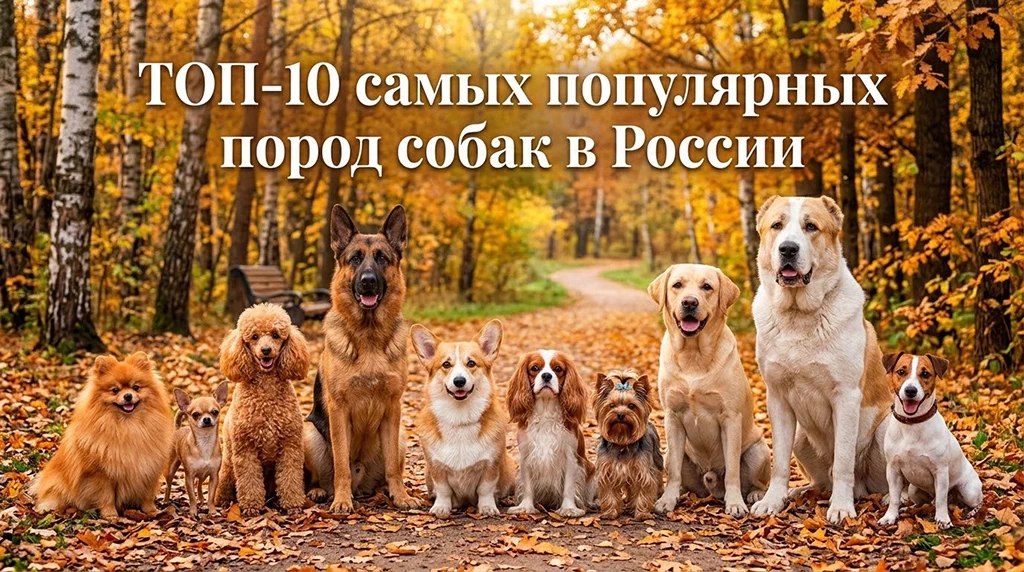ТОП-10 самых популярных пород собак в России